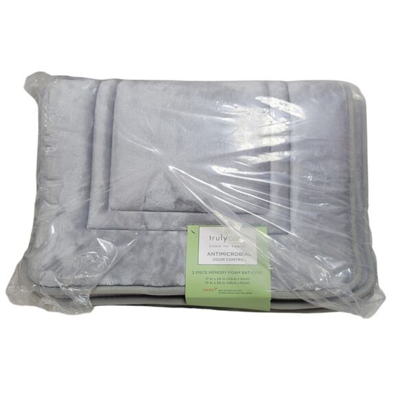 Truly Calm Antimicrobial Memory Foam 2-Pc. Bath Rug Set, 17" x 24" - Picture 5 of 7